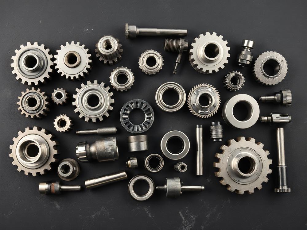 Industrial machine components including gears, bearings and couplings